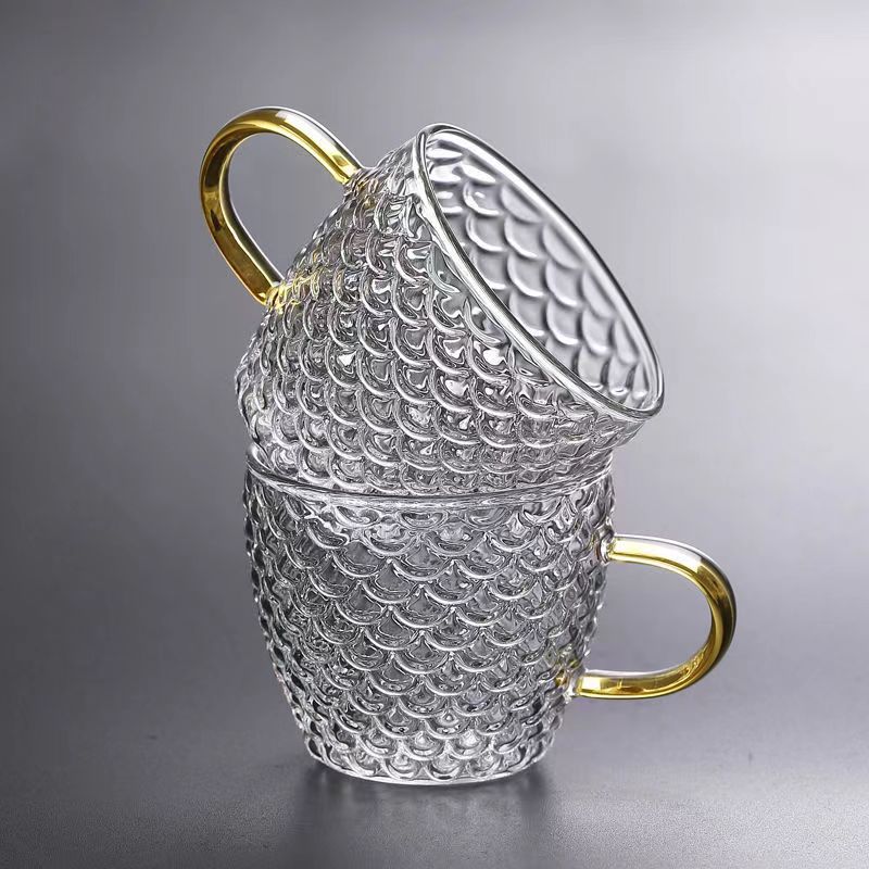 Coffee Tea Sugar Set - Copos de chá de vidro pequenos
