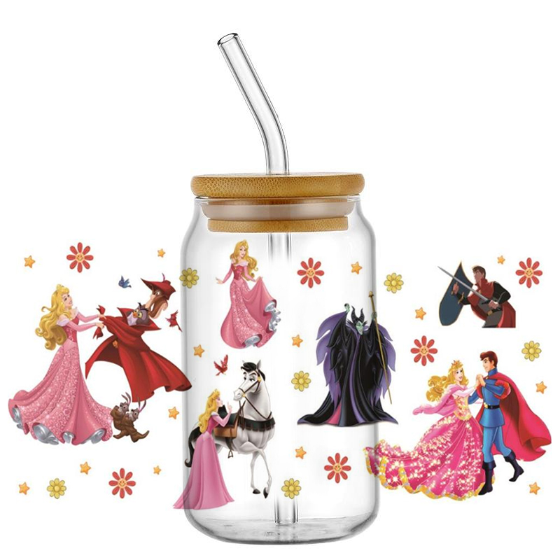 Coffee And Tea Glass - Adesivos UV DTF com design de