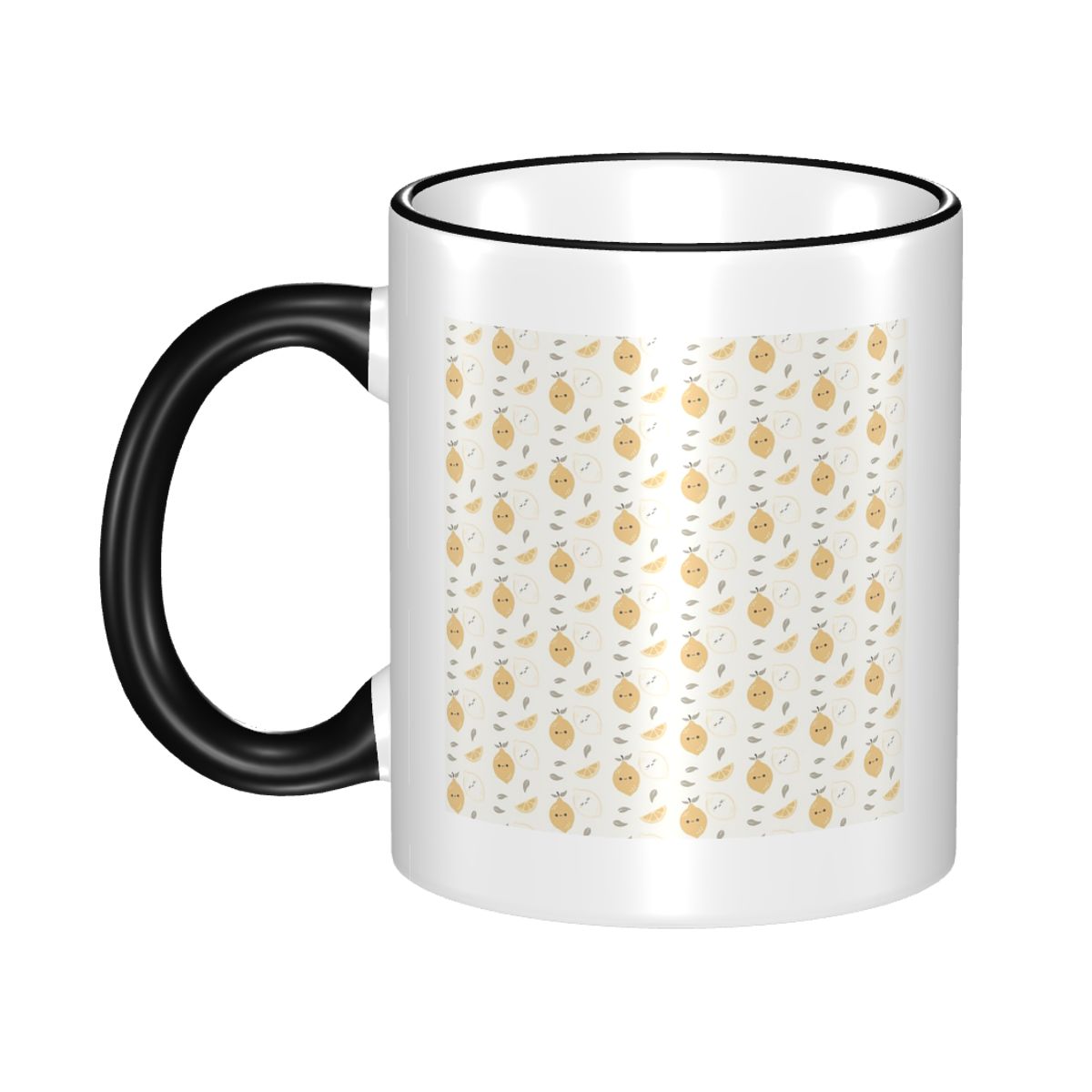 Lemon Tea Coffee - Caneca com Padrão de Limão Engraçada,