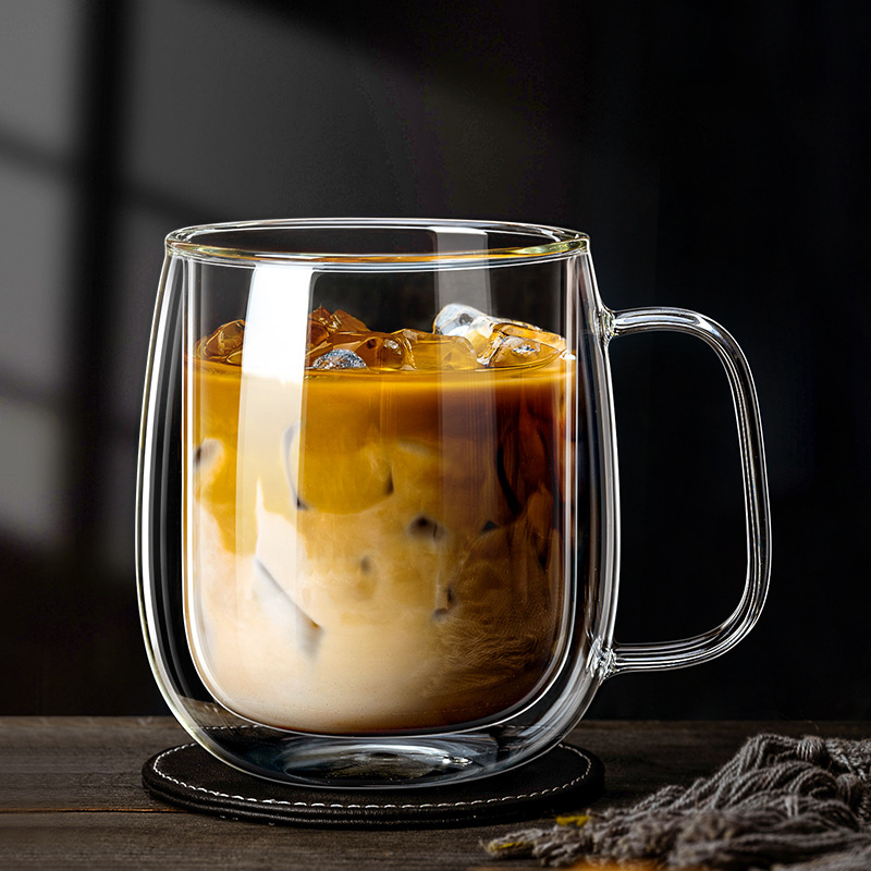 Lemon Tea Coffee - Copo de vidro de parede dupla