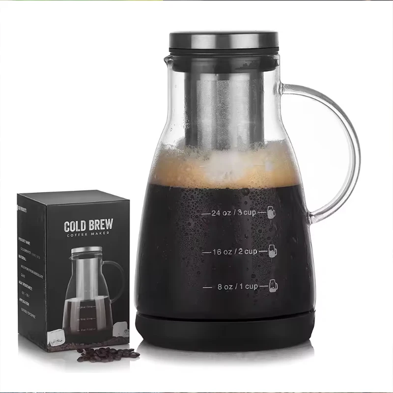 Coffee And Tea Glass - Jarra de Vidro para Preparo de