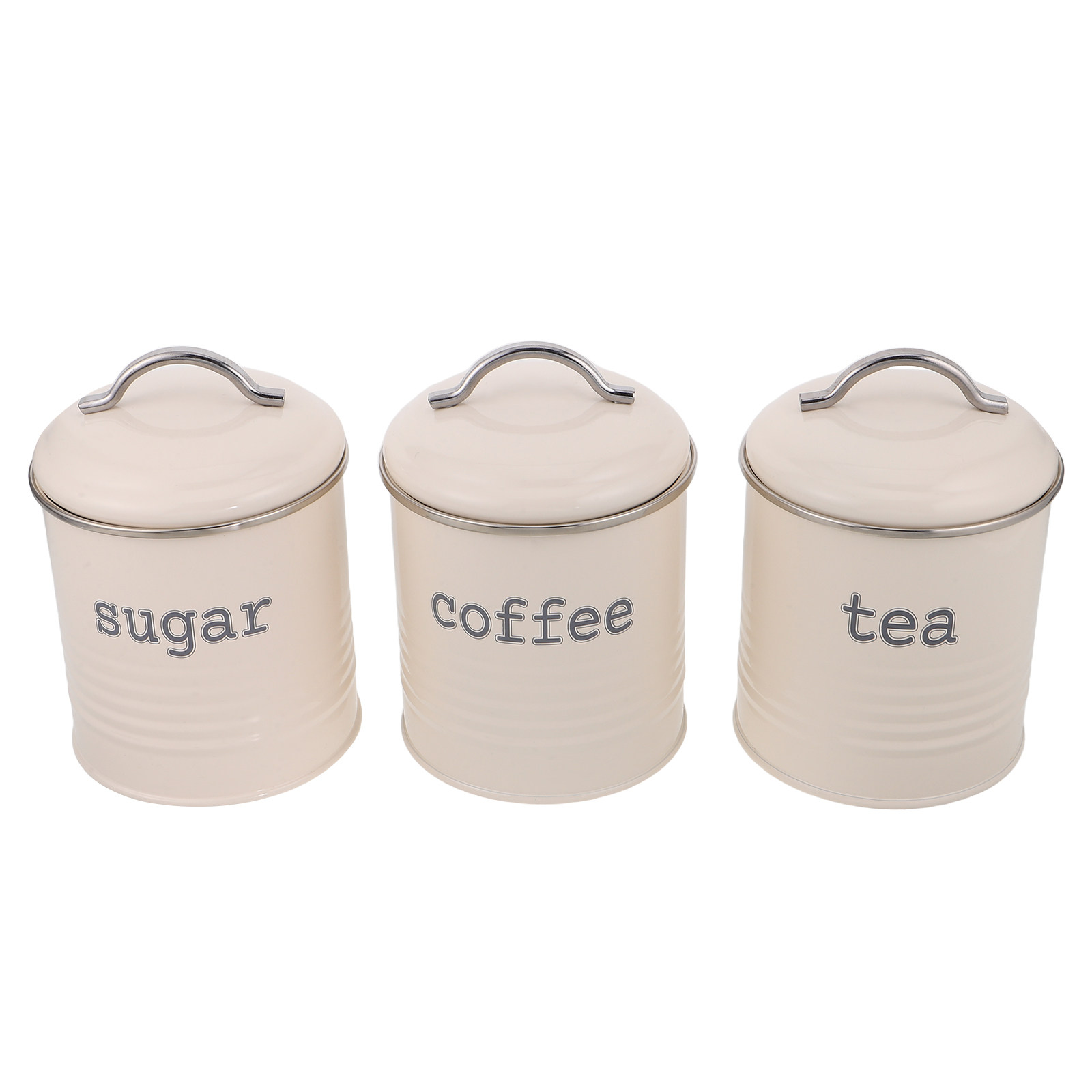 Coffee Tea Sugar - Conjunto de 3 Recipientes Herméticos para
