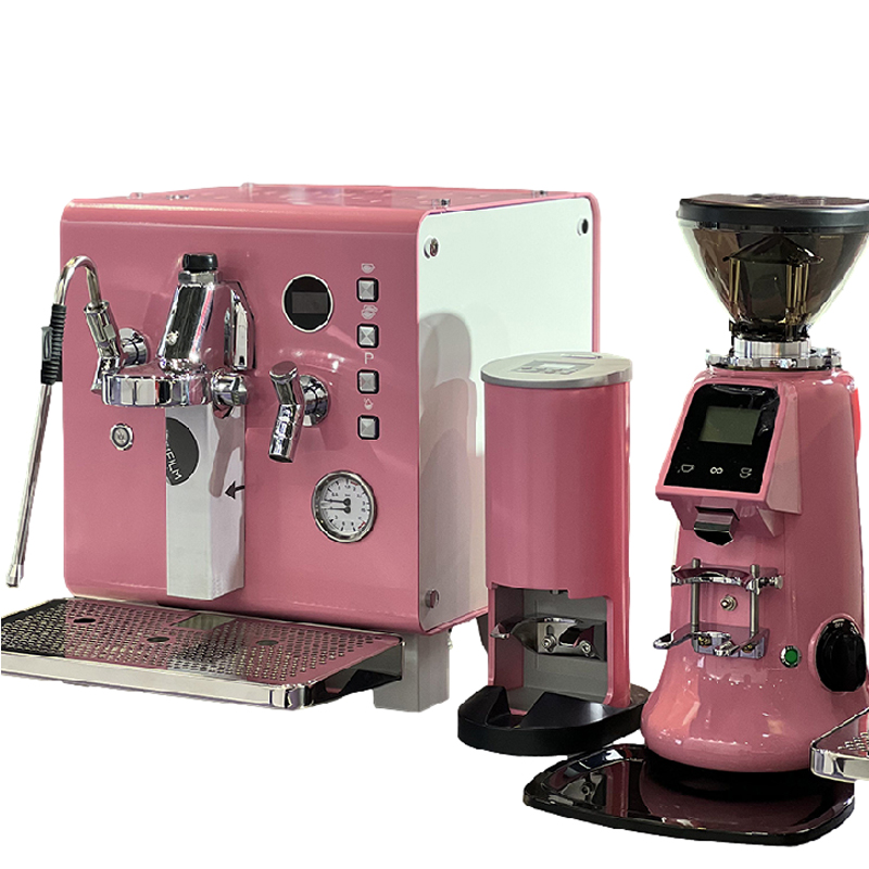 Coffee & Tea Ken'S House - Máquina de Café Profissional Rosa Semi-Automática