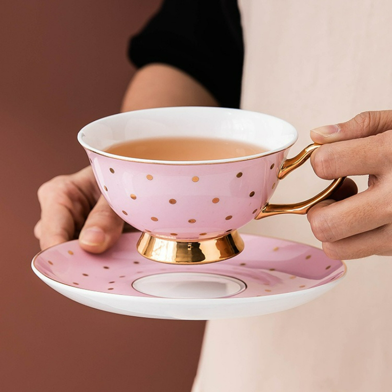 Canecas de Café Cerâmicas Rosa - Coffee Tea Sugar Set avaliação e preço