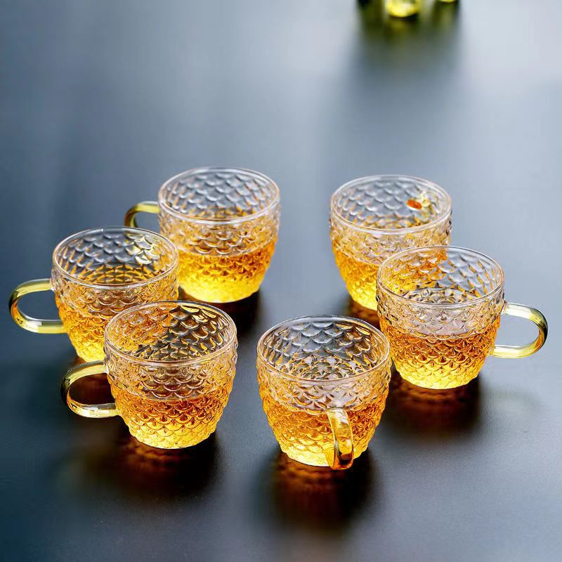 Copos de chá de vidro pequenos - Coffee Tea Sugar Set avaliação e preço