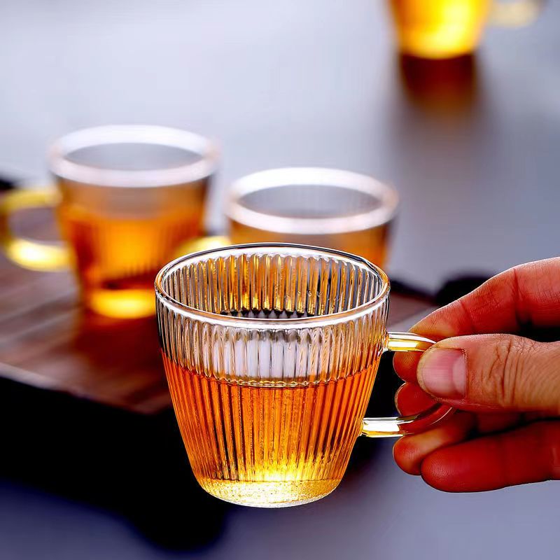 Copos de chá de vidro pequenos - Coffee Tea Sugar Set avaliação e preço