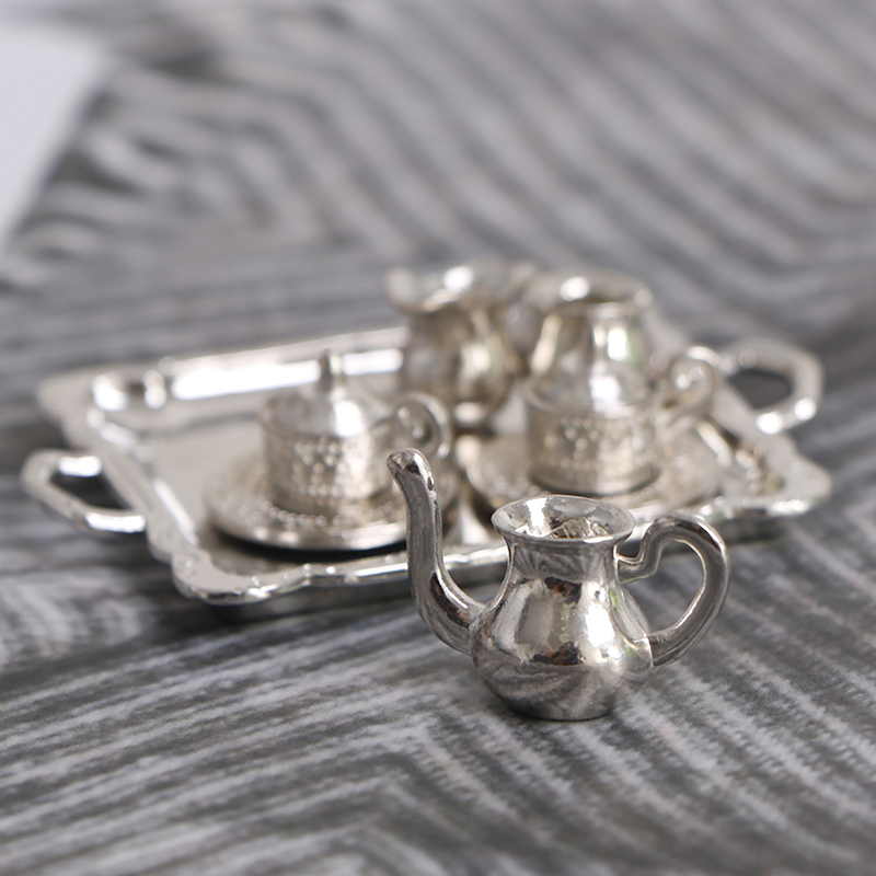 10 pçs/set 1/12 casa de boneca - Coffee Tea Sugar Set avaliação e preço