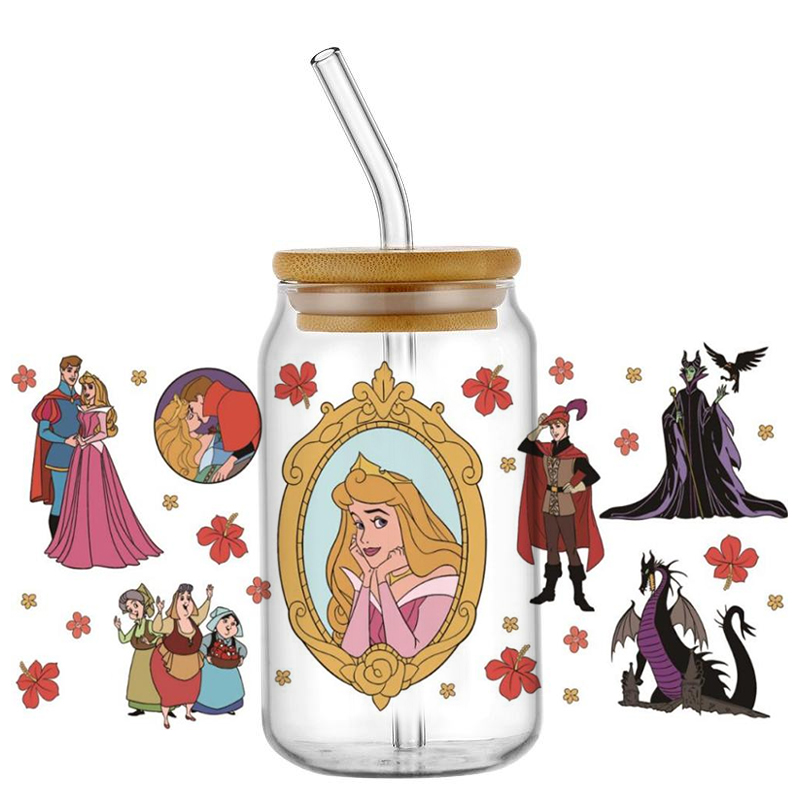 Adesivos UV DTF com design de  - Coffee And Tea Glass avaliação e preço