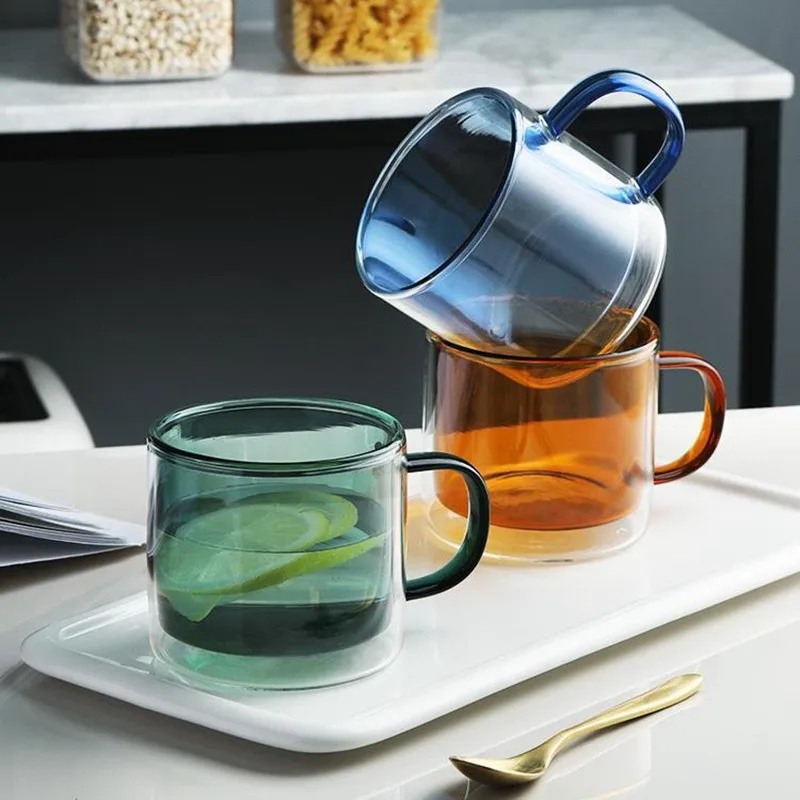 Vidro de fundo duplo criativo, - Coffee Tea Vodka avaliação e preço
