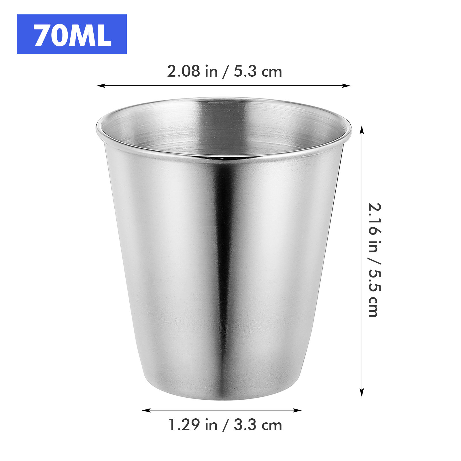 12 Copos de Aço Inoxidável de  - Coffee Tea Vodka avaliação e preço