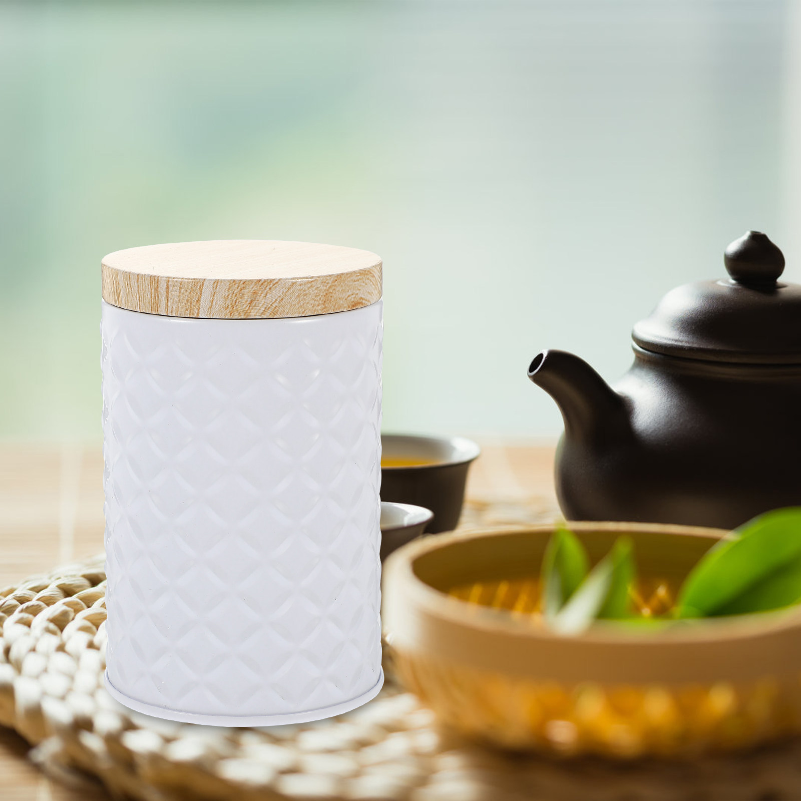 Conjunto de 2 Latas de Armazen - Coffee Tea Sugar avaliação e preço