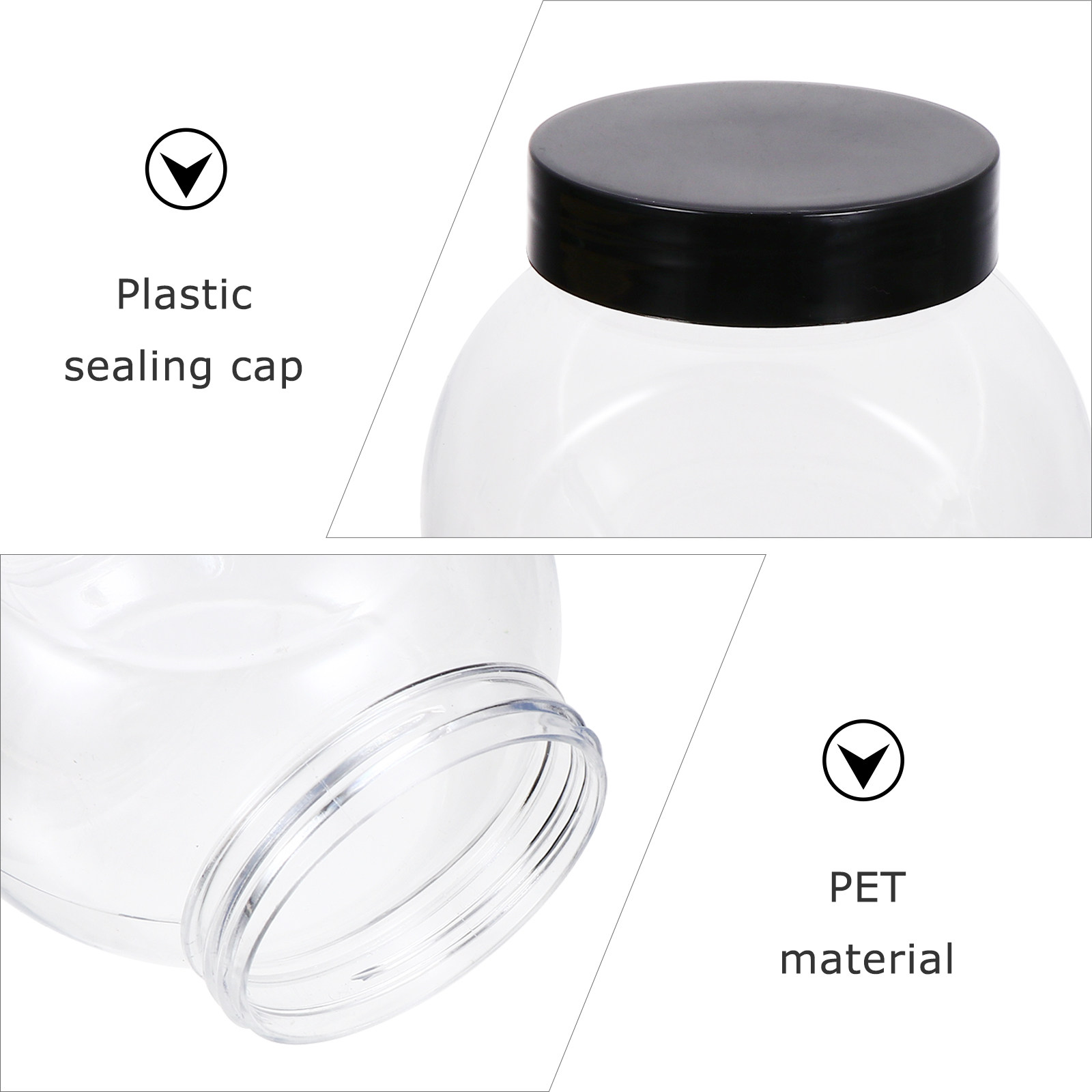 Conjunto de Latas Transparente - Coffee Tea Sugar avaliação e preço