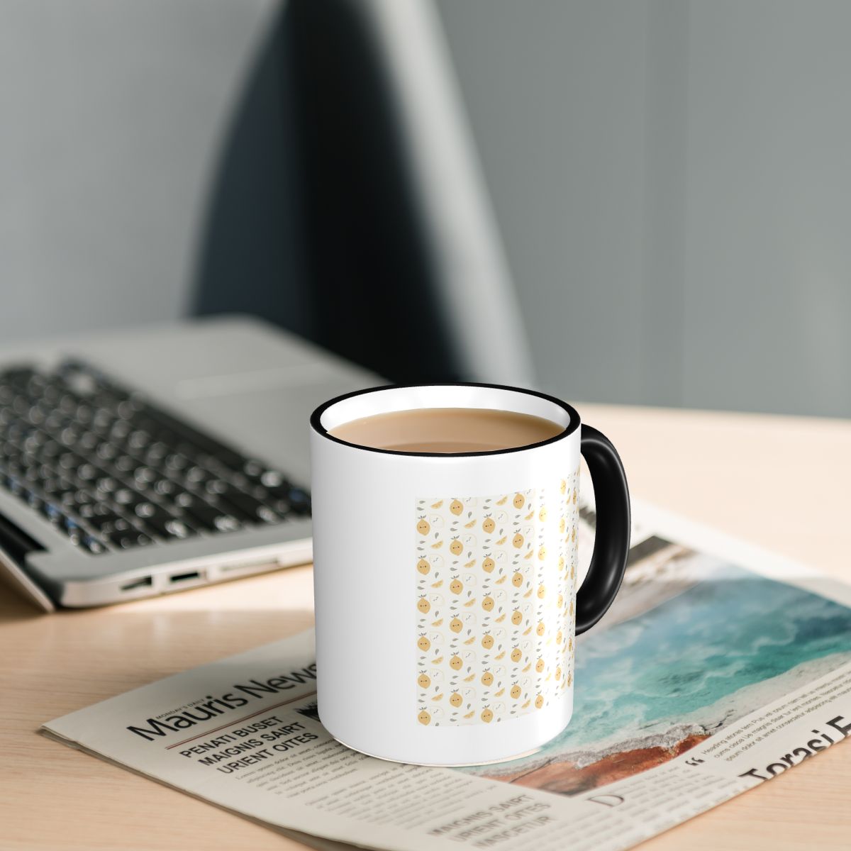 Caneca com Padrão de Limão Eng - Lemon Tea Coffee avaliação e preço