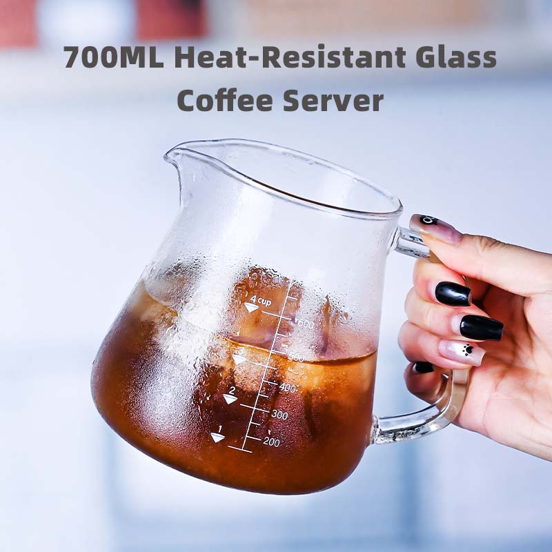 Novo alto borosilicato 700ml v - Coffee And Tea Glass avaliação e preço