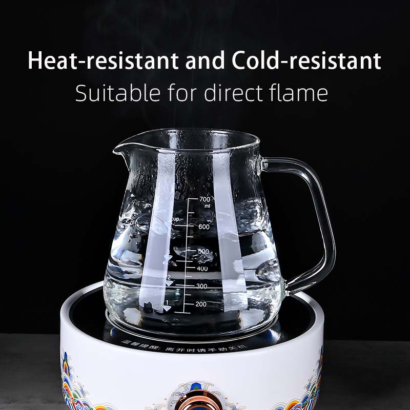 Novo alto borosilicato 700ml v - Coffee And Tea Glass avaliação e preço