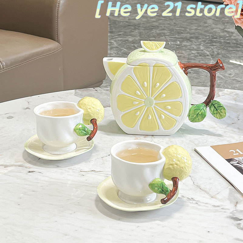 Conjunto de xícara e pires de  - Lemon Tea Coffee avaliação e preço
