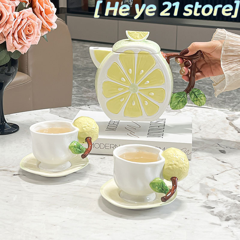 Conjunto de xícara e pires de  - Lemon Tea Coffee avaliação e preço