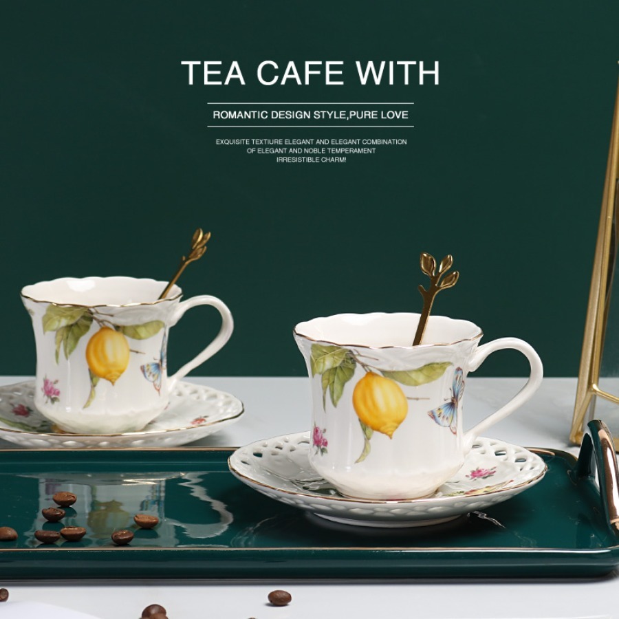 Estilo europeu conjunto de xíc - Lemon Tea Coffee avaliação e preço