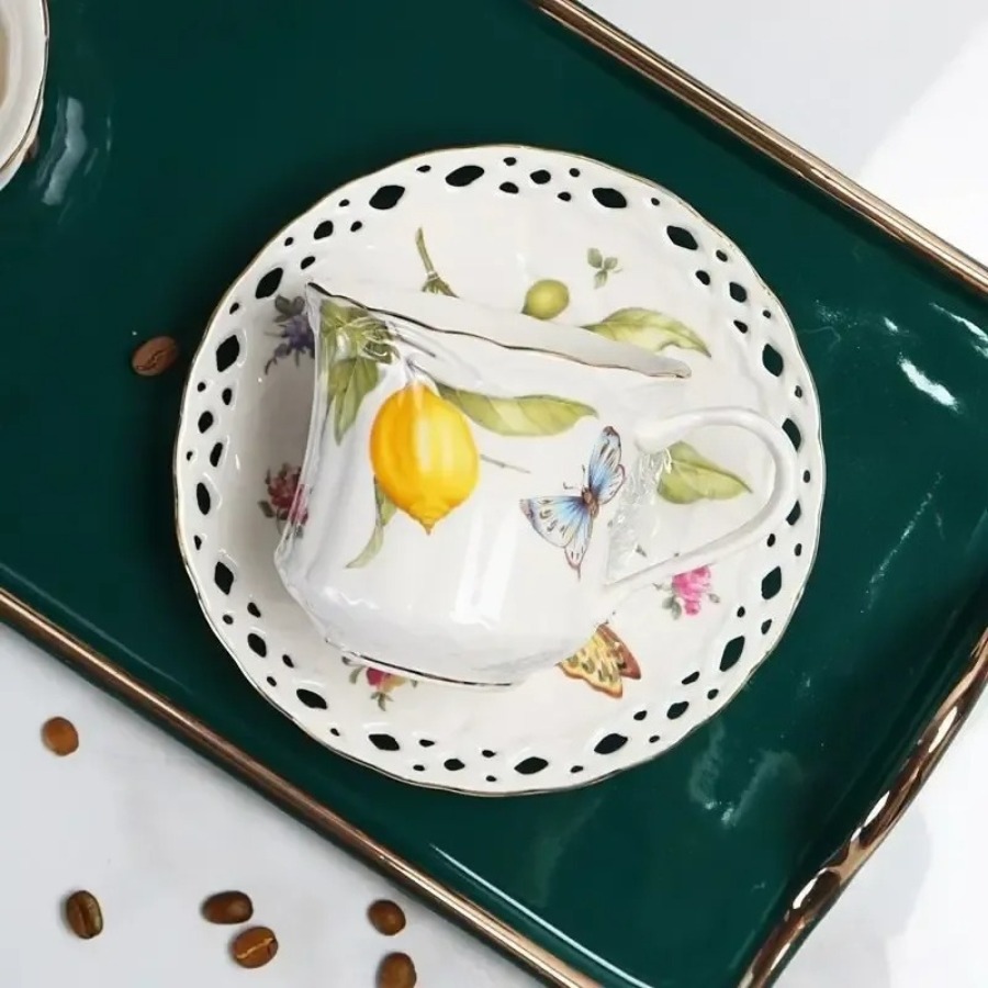 Estilo europeu conjunto de xíc - Lemon Tea Coffee avaliação e preço